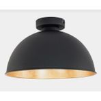 Demet Habek My Lights RE40 cm Tro Rustik Plofonyer Tavan Armatürü Tavan Avize - Siyah