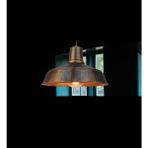 Demet Habek My Lights Retro Rustik Fırcalı Patinalı Metal Sarkıt Vintage Avize 36 cm - Eskitme