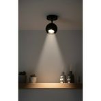 demet habek mylights GU10 Siyah Tekli Küre Hareketli LED Spot Tasarruflu Ampül Günışığı Duvar Aplik Tavan Avize