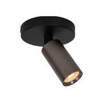 demet habek mylights GU10 Tekli Led Spot Siyah Kahverengi Metal Gövde Hareketli Başlıklı Duvar Tavan Aplik