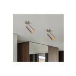 demet habek mylights Mylights demet habek inox kaplama led spot tekli aplik günışığı ve beyaz (Os#ram) ampul ile