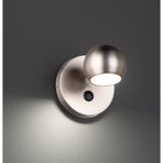 Demet Habek Mylights Panasonic Gün İsigi Ampullü Paslanmaz İnox Gövde Küre Anahtarlı Led Aplik Led Spot Hareketli Başlık Tekli Gri - Gümüş