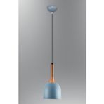 demet habek mylights Retro Rustik Vintage Metal Sarkıt Mavi Tekli Avize