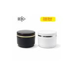 demethome 25 Ml Boş lüx şeritli Pomat-kozmetik-ecza-seyahat Kutusu krem kavanozu 5 siyah + 5 beyaz = 10 adet