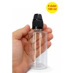 demethome 5 Adet 100 ml boş pet şişe İğne Uçlu tıpa Çocuk Kilitli Numune-likit-kolonya-parfüm-sıvı şişesi