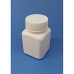 Demethome 50 ML Şişe Kare Numune-İlaç-Tarım-Ecza-Tablet-Hap-Kapsül Plastik Kutu Şişesi Adet Seçenekli