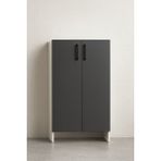 Demezler Mobilya Victoria Modern Çok Amaçlı MDF Kiler Dolabı 100x70x40cm - Antrasit
