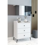 DEMİNA Modern Şifonyer Beyaz 93x70x45 - %100 Mdf