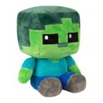 Deming Minecraft Peluş Bebek Zombi Papağan Yunus Yunus Semender Bebeği (Yurt Dışından) - Kahverengi - Açık Kahverengi
