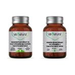 Demir Bisglisinat ve C 90 Kapsül + Magnezyum Sitrat ve P5P (Vitamin B6) 90 Kapsül