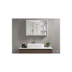 DEMİR DİZAYN Bas aç kapaklı Banyo Dolabı Aynalı Üst Modülü