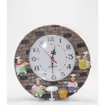 Demir Grup cc Aşçı Tasarımlı Polyester Duvar Saati Model 2