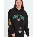 Demir Grup cc Baskılı Kapüşonlu Sweatshirt - Siyah - L - XL - Standart