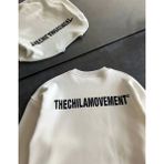 Demir Grup cc Kışlık Bisiklet Yaka Oversize Baskılı Sweatshirt - Beyaz - L - XL - Standart