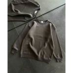 Demir Grup cc Kışlık Bisiklet Yaka Üç Iplik Basic Sweatshirt - Füme - L - XL - Standart