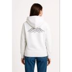 Demir Grup cc Nihilist Penguen Özel Tasarım Oversize Kapüşonlu Sweatshirt - Beyaz - L - XL - Standart