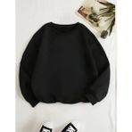 Demir Grup cc Üç Iplik Biskilet Yaka Basic Sweatshirt - Siyah - L - XL - Standart