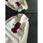 Demir Grup cc Üç Iplik Kapşonlu Baskılı Oversize Sweatshirt- Beyaz - L - XL - Standart