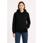 Demir Grup cc Üç Iplik Kapüşonlu Kanguru Çepli Sweatshirt Hoodie - Siyah - L - XL - Standart