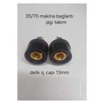 Demir KAYNAK MAKİNASI MAKİNA BAĞLANTI SOKETİ 50MM DİŞİ 2Lİ TAKIM