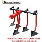 Demiray Ayarlanabilir Celik Milli 5'Li Kazayagi Aparati - Dizel Capa Makinelerine Uyumlu