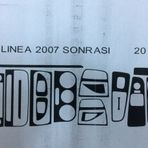 Demircioğlu Fiat Linea 2007 Sonrası 20 Parça Karbon Desen Torpido Kaplaması