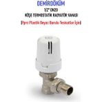 Demirdöküm Dd-T1 Köşe 1/2" Termostatik Radyatör Vanası - Thermostatic Radiator Valve