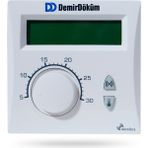 Demirdöküm Kablosuz Oda Termostatı RF6001 Dijital Kontrol Paneli ile Beyaz Renkli