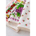 Demirelli Mutfak Havlusu 6’lı Set – %100 Pamuk Kadife, 3 Farklı Desen, Biyeli Kenar, 35x50 cm Kopçalı