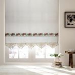 Demirhan Perde Pamuklu Kırmızı Kanaviçeli Buldan İşi Otantik 100x120 cm Güneşlik