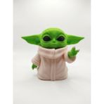 Demirhan3D 🚀💚 Grogu (Baby Yoda) Dekoratif Figür | 3D Baskı Pla Doğa Dostu Koleksiyon Ürünü | 12 cm Yükseklik | Star Wars Hayranlarına Hediye