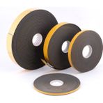 Demiriz Yapışkanlı Polietilen Sünger Şerit 2*25 mm (10 Metre) - Siyah - 10 MT