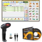 DemirSoft Kablosuz Barkod Okuyucu Siyah + Barkodlu Satış Programı Hızlı Satış Özelliği