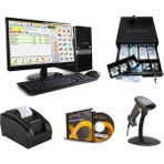 Demirsoft Market Mağaza Barkodlu Satış Sistemi Para Çekmeceli Yüksek Performanslı Model - USB - Siyah