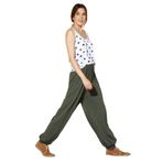 Demoda-Kadın Yeşil Şalvar Pantolon DP3000 (YEŞİL/XL)