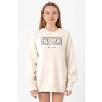 Demon Slayer Anime Inosuke Hashibira Eyes Ekru Kadın 2ip Sweatshirt