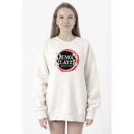 Demon Slayer Anime Squad Demon Slayer Kimetsu No Yaiba Beyaz Kadın 2ip Sweatshirt