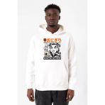 Demon Slayer Anime Super Yummy Beyaz Erkek 3İp Kapşonlu Sweatshirt