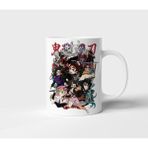 Demon Slayer Anime Tasarım Kupa - Hediyelik Kupa - Baskılı Kupa - 001 - Beyaz - 300 ml