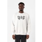 Demon Slayer Anime Upper Moon Demon Eyes Beyaz Erkek 2ip Sweatshirt