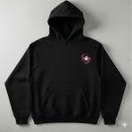 Demon Slayer Baskılı Hoodie - Siyah