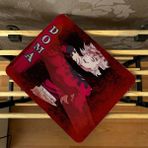 Demon Slayer Doma Mousepad 17,5X21,5CM – Kimetsu No Yaiba Anime Mouse Pad - Karışık - Beyaz