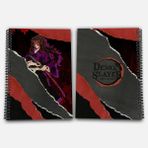 Demon Slayer Kokushibo Çizgisiz A4 Okul Defteri 72 Yaprak Model 1 - Baskılı