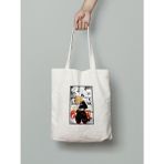 Demon Slayer Kyojuro Rengoku Bez Çanta 35X40CM - Anime Çanta - Tote Bag - Çok Renkli