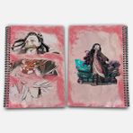Demon Slayer Nezuko Çizgili A4 Okul Defteri 72 Yaprak Model 2 - Baskılı