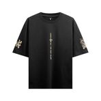 Demon Slayer Rengoku Kyojuro Oversize Boxy Siyah T-shirt (Siyah, M)