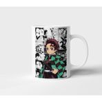 Demon Slayer Tanjiro Kamado Anime Tasarımlı Seramik Kupa - Seçenek 1