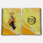 Demon Slayer Zenitsu Çizgisiz A4 Okul Defteri 72 Yaprak Model 1 - Baskılı