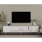 Demonte Decor Dekop1dd Tv Sehpası Beyaz-Gümüş