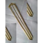 Demontepark 1ADET-Metal Firkete Ayak, Altın Renk Kaplama, Masa Ayakları, Sehpa Ayakları-GFA1 - 71,5 cm